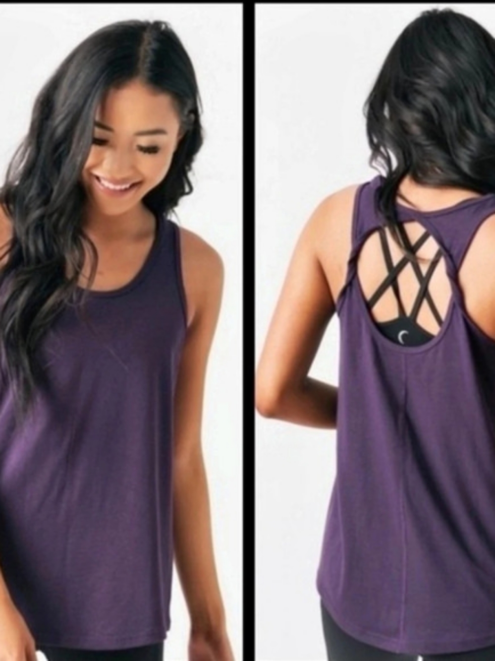 ZYIA Active Purple Athletic Tank Top XXXL